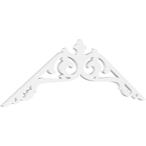 Ekena Millwork Pitch Amber Architectural Grade PVC Gable Pediment, 60"W x 20"H x 1"P (8/12) GPP060X020X100AMB - main
